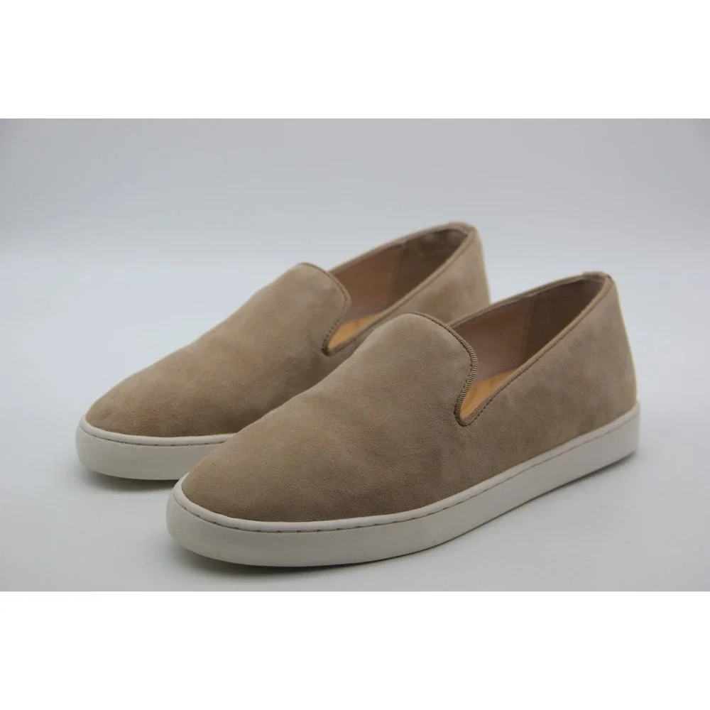 Birdies Womens The Swift Slip On Shoes 6 Tan Suede Comfy Sneaker Loafers Preppy